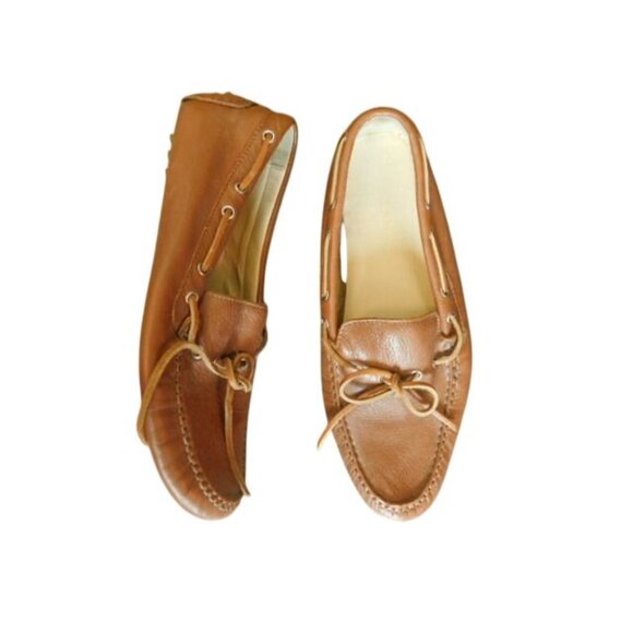 Cole Haan Size 8.5 B Brown Leather Driving Loafers Flats Shoes - Picture 1 of 4